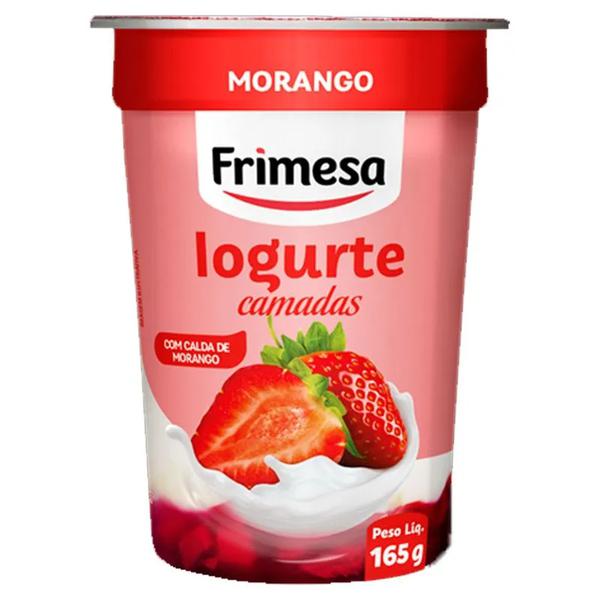 Iogurte Frimesa Bi Camadas Copo 130g Morango