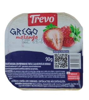 Iogurte Grego Trevo 90g Morango