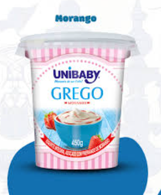 Iogurte Grego 450g Morango Unibaby