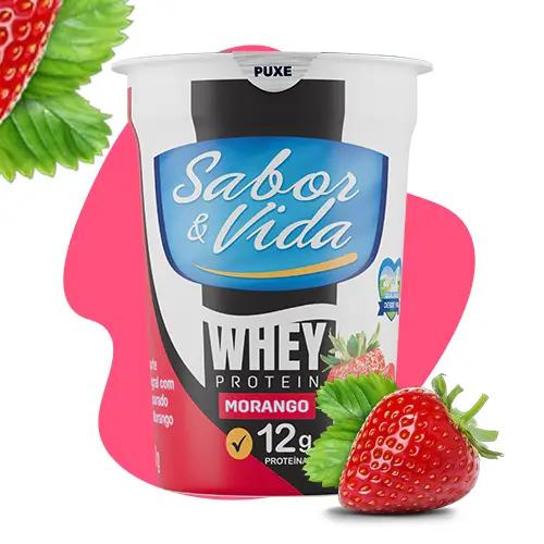 IOGURTE INTEG WHEY PROT MORANGO SAB 170G