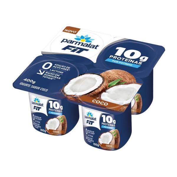 Iogurte Fit Polpa Parmalat 400g Coco
