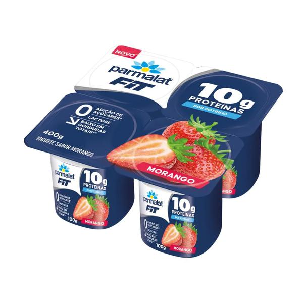 Iogurte Fit Polpa Parmalat 400g Morango