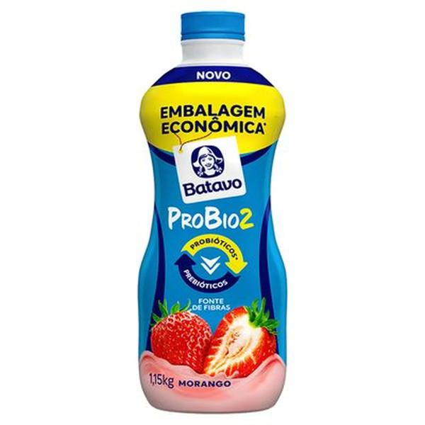 IOGURTE BATAVO 1150G PROBIO2 MORANGO ZERO LAC