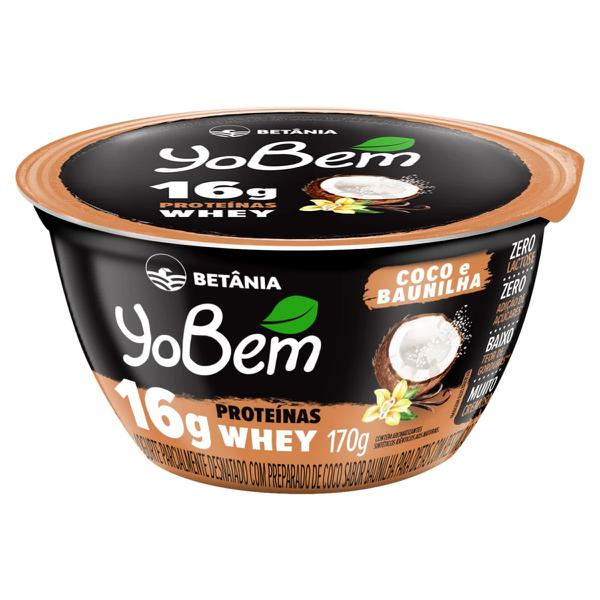 IOGURTE YOBEM WHEY 170G COCO E BAUNILHA BD