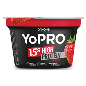 IOGURTE DANONE YOPRO POLPA DE MORANGO 16