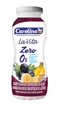 Iogurte La Vita Carolina Zero 150g Açai e Banana