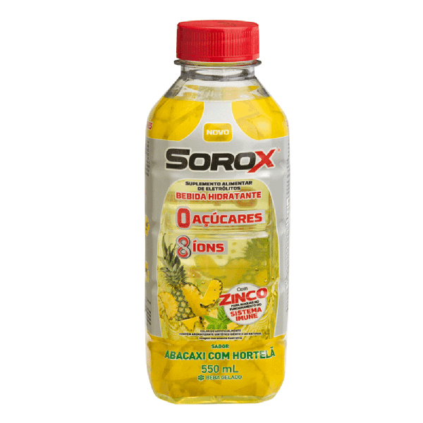 BEB ISOTON SOROX ABACAXI C\HORT 550ML