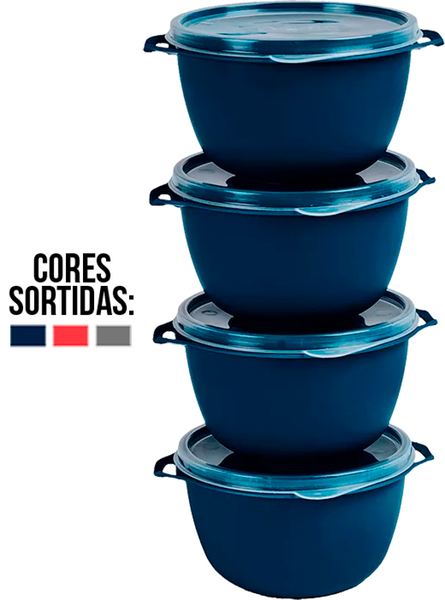 JOGO PLAST PURA CASA BOWL 500ML 4 PECAS