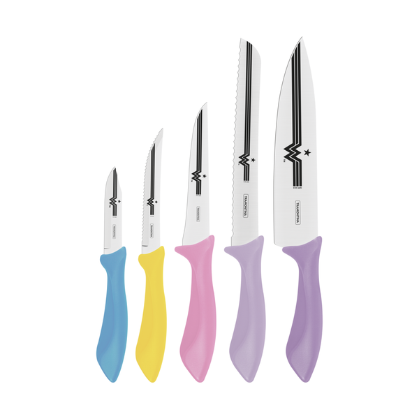 JOGO FACA INOX 5PCS MULHER MARAVILHA  5