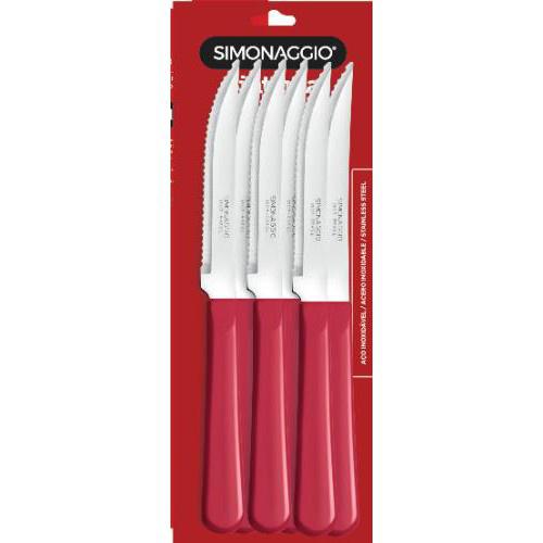 FACA MESA SINTONIA 6 PCS VERMELHO