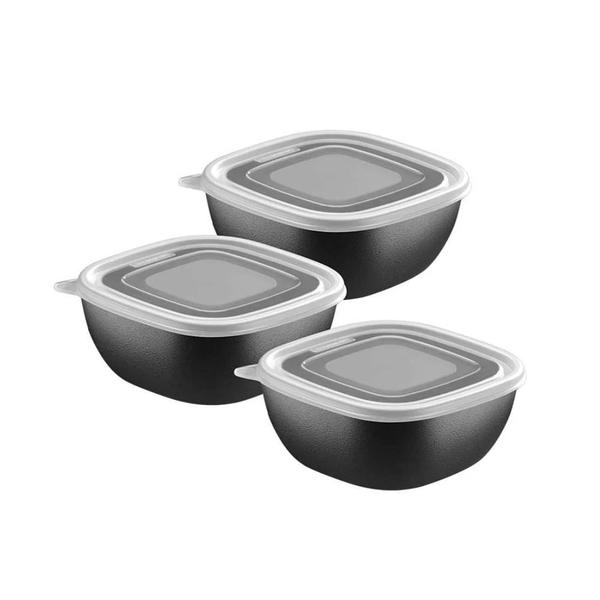 JOGO POTES TRAMONTINA 600ML 3PC MIXCOLOR