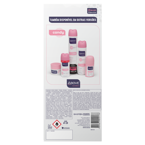 Des Aero Above 200ml C/2 Candy Classico Masc 72h