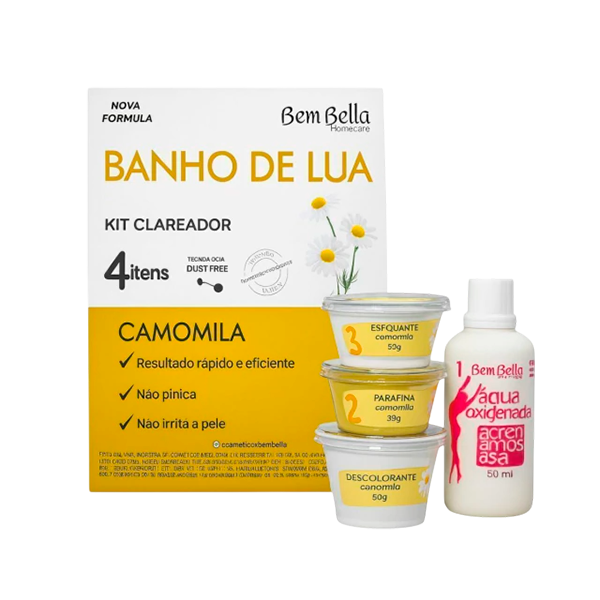 KIT BANHO DE LUA BEM BELLA TRAD 4 ITEMS