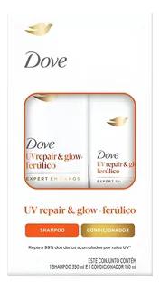 KIT DOVE SHAMPOO CONDICIONADOR 500ML UV REPAIR