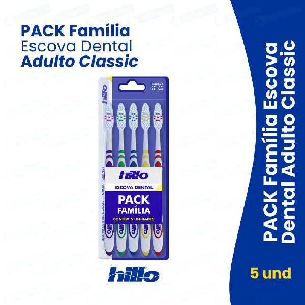 ESCOVA DENTAL HILLO KIT ADULTO C/5