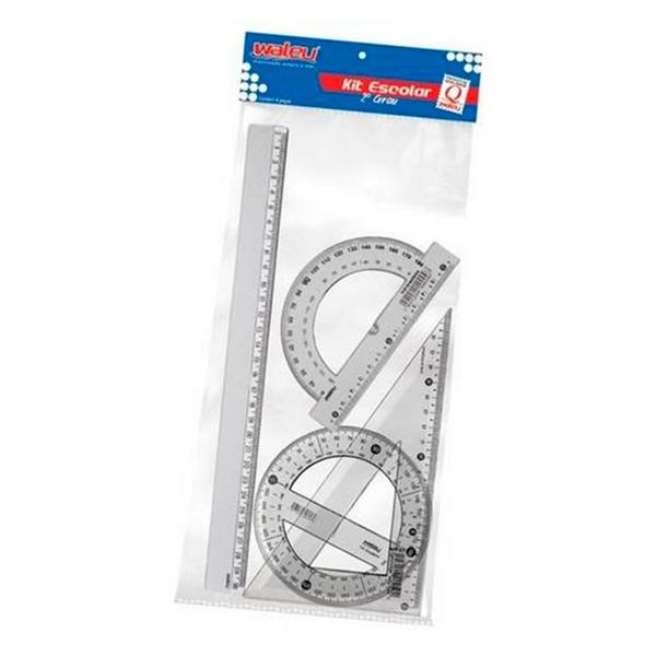 KIT WALEU ESCOLAR 4PCS 2 GRAU