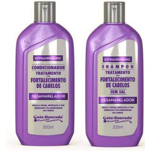 Kit Shampoo+cond.Gota Desamarelador 300ml