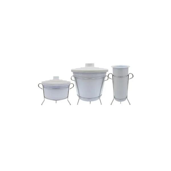 KIT PIA CROMO COLORS BRANCO