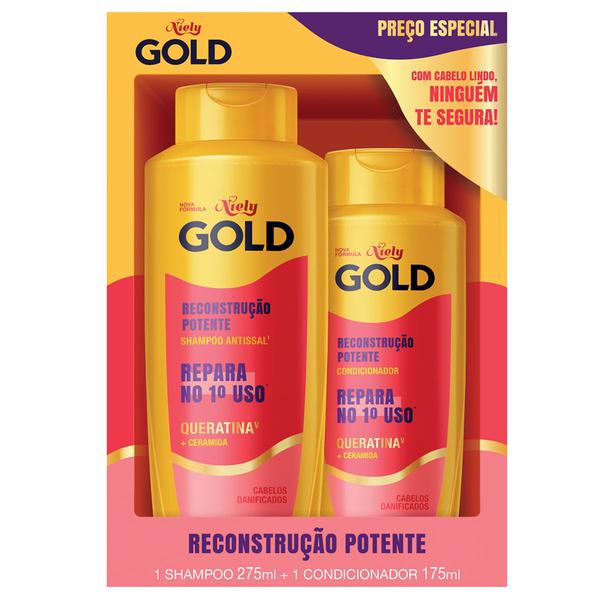 Kit Shampoo/Cond Reconstru Niely 275+175