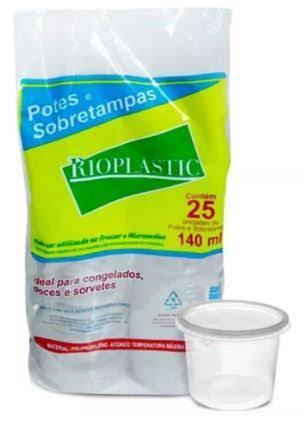 POTE DESC RIOPLASTIC 25X140ML C/TAMPA