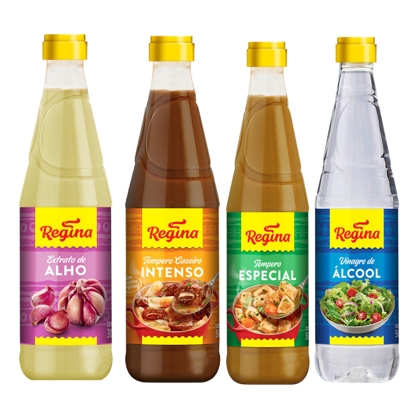 KIT PROMOCIONAL CONDIMENTADO REGINA 4X500ML