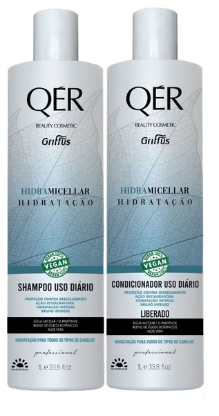 KIT SH/CONDICIONADOR GRIFFUS QER HIDRA MICELAR 1L