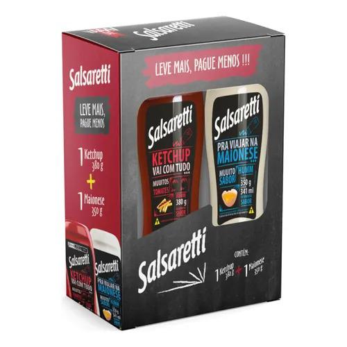 KIT SALSARETTI KETCHUP 380G+MAIONESE 350G LV+PG-