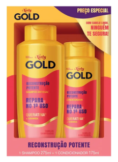 KIT NIELY GOLD SHA 275ML COND 175ML RECONST POT