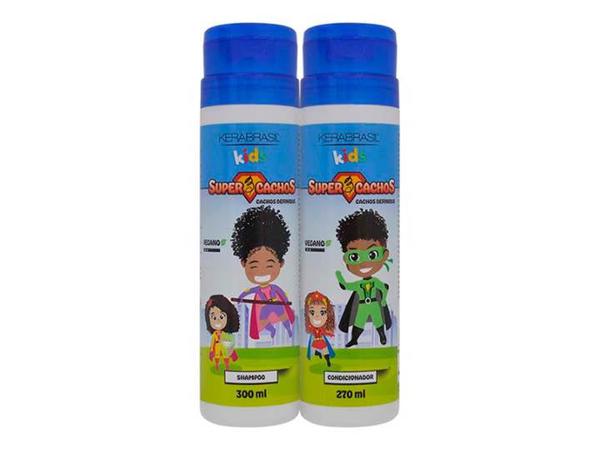 KIT SHAMPOO COND KERABRASIL 570ML CACHOS