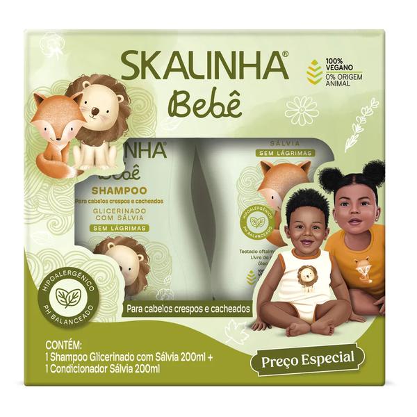 KIT SKALINHA BEBE SH+COND 200ML SALVIA