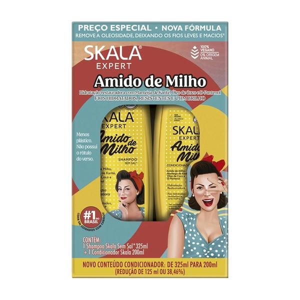 KIT SKALA SH. + COND. AMIDO DE MILHO 325ML