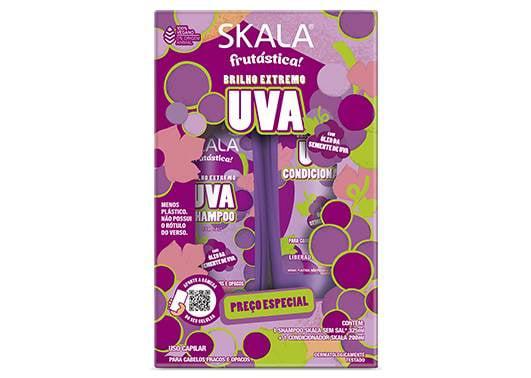 KIT SKALA SHAMPOO 325ML E CONDICIONADOR 200ML UVA