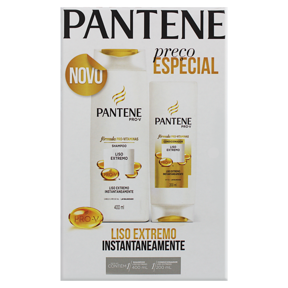KIT PANTENE SH+COND LISO EXT 575ML