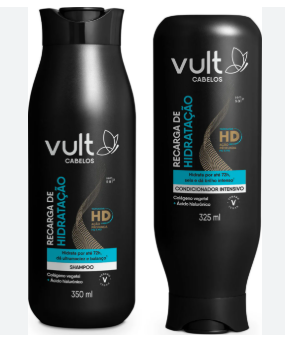 KIT SHAMPOO +CONDICIONADOR RECARGA/HIDRATACAO VULT 1