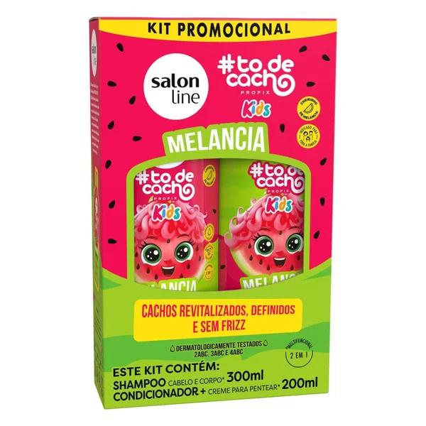 KIT SALON LINE KIDS SHA 300ML+CO 200ML MELANCIA