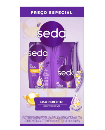 KIT SEDA SH300ML+COND190ML LISO PERFEITO