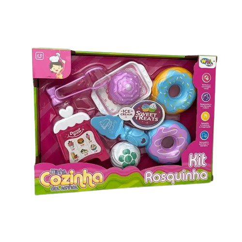 BRINQUEDO KIT SOBREMESA DOCE MENU C/8 PCS WELLMIX