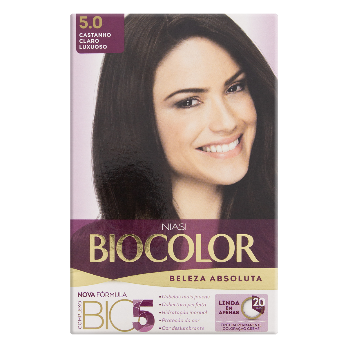 TINTA BIOCOLOR 5.0 CASTANHO CLARO LUXUOSO
