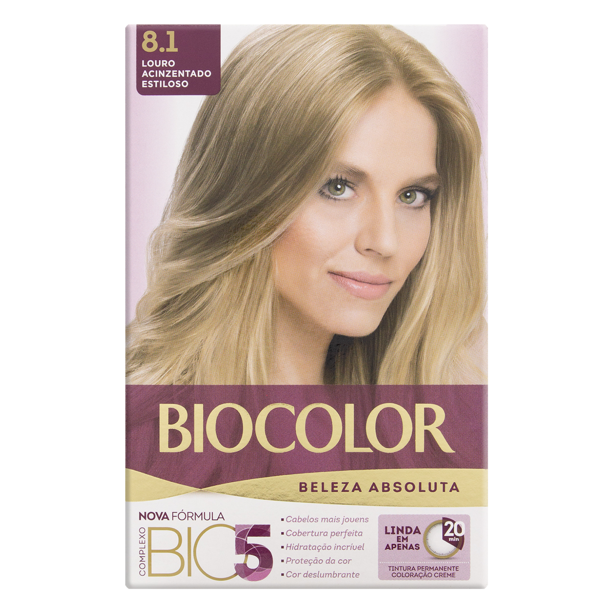 TINTURA BIOCOLOR 8.1 LOURO ACINZ