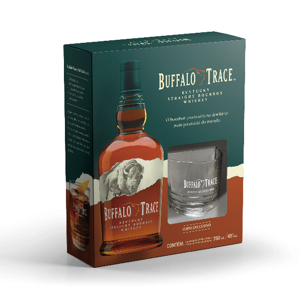 KIT BOURBON BUFFALO TRACE 750ML + COPO