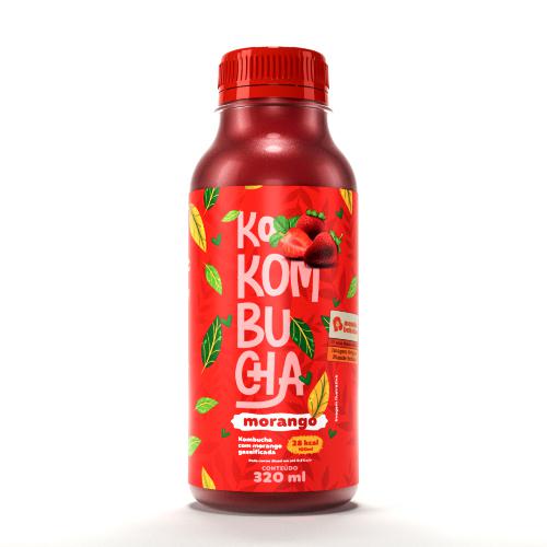 KOKOMBUCHA MORANGO 320ML