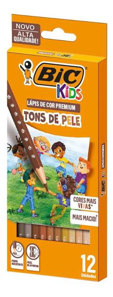 LAPIS COR BIC TONS DE PELE 12 CORES