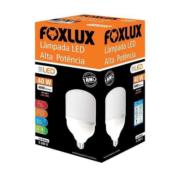 LAMPADA FOXLUX LED ALTA POTENCIA 40W 6500K BIVOLT
