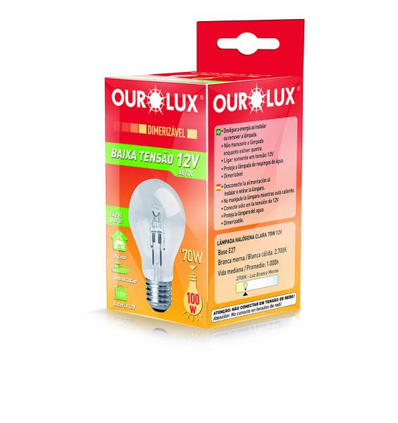 LAMPADA OUROLUX  ECO HALOGEN CLARA 70W 1