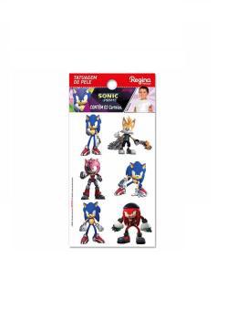 TATUAGEM DE PELE SONIC 12UN REGINA
