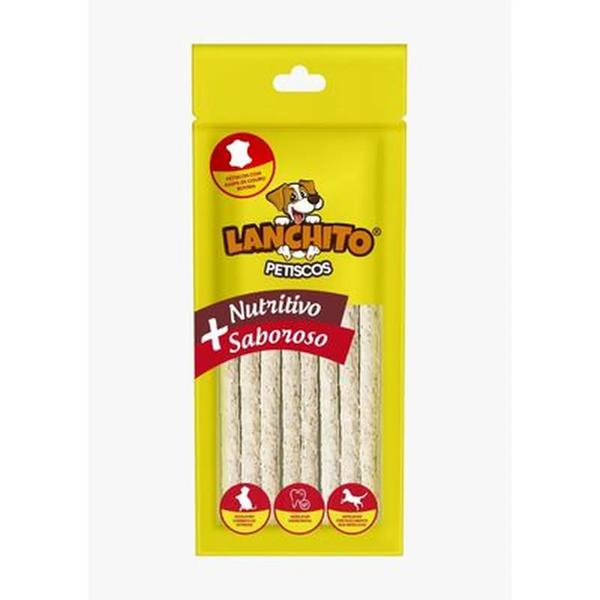 PALITINHO LANCHITO DE COURO BRANCO 70G