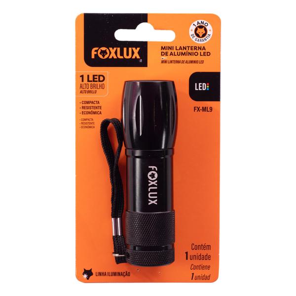 MINI LANTERNA FOXLUX 1LED C/ZOOM