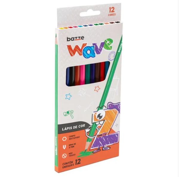 LAPIS COR BAZZE WAVE 12UN