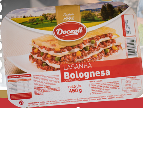LASANHA DOCEOLI BOLOGNESA 450G