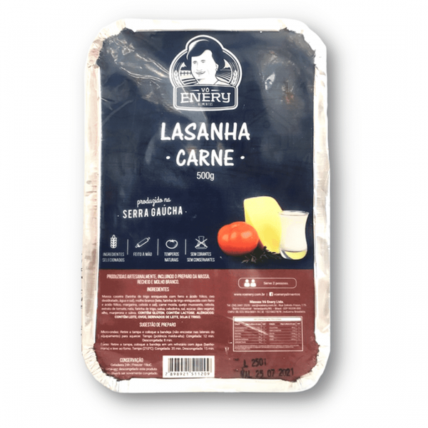 LASANHA CARNE VO ENERY 500G